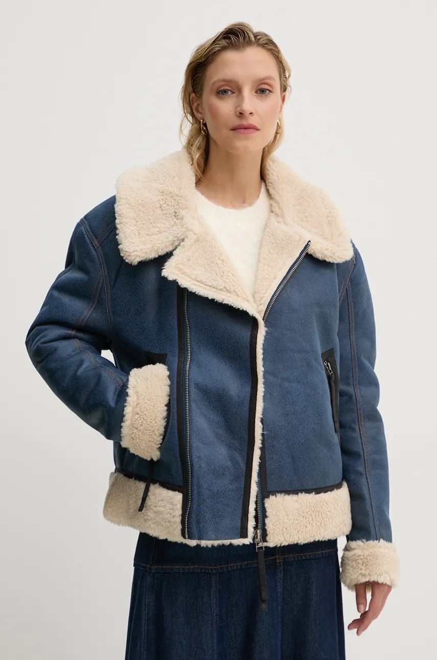 MUNTHE geaca TISHIA femei, de tranzitie, oversize, 243150324341 MUNTHE geaca TISHIA femei, de tranzitie, oversize, 243150324341
