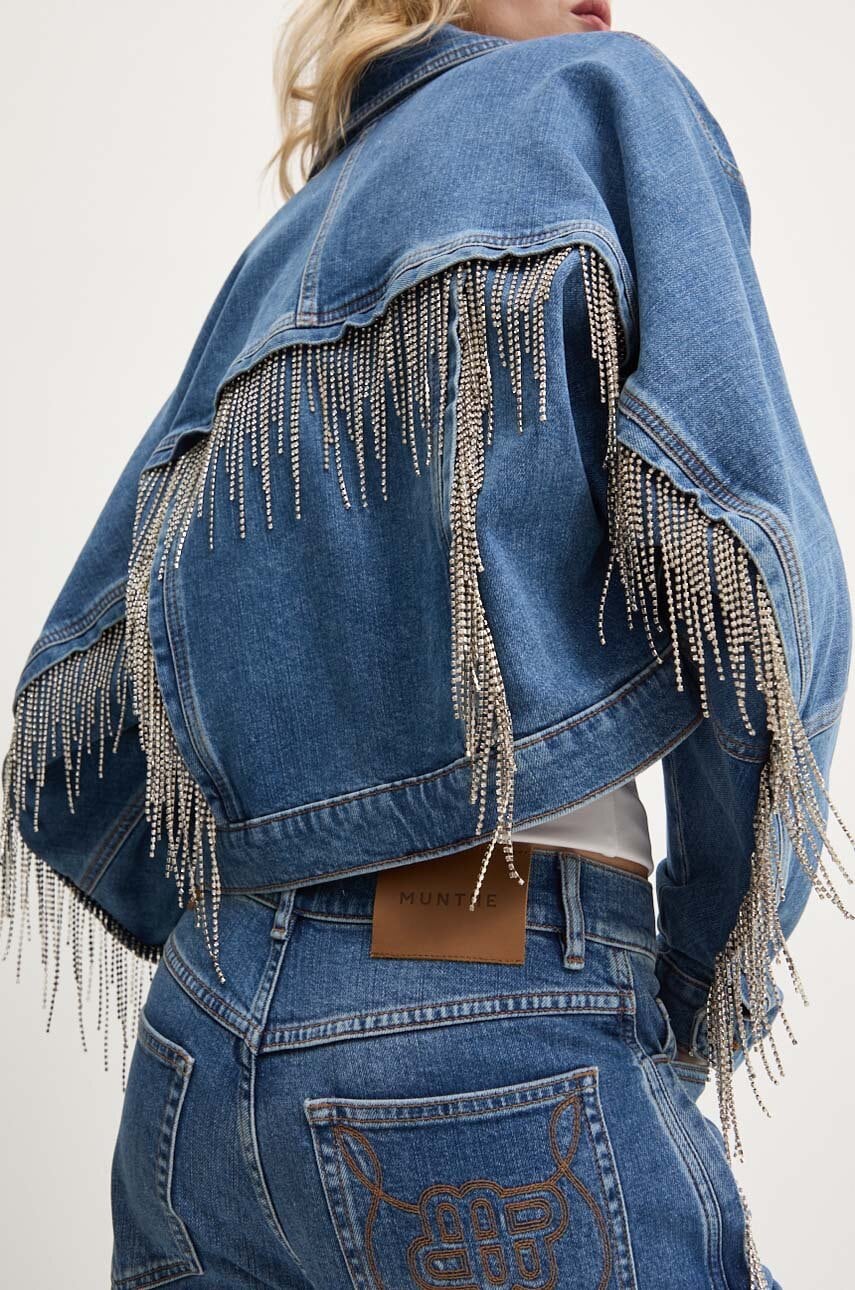 MUNTHE geacă din denim TRUFFY femei, de tranziție, oversized, 243152024308 MUNTHE geacă din denim TRUFFY femei, de tranziție, oversized, 243152024308