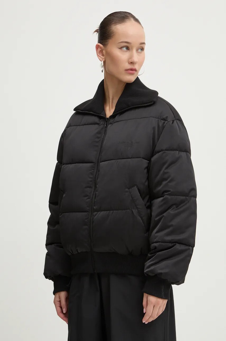 Levně Bunda Guess Originals dámská, černá barva, zimní, W4BL69 WFUE0