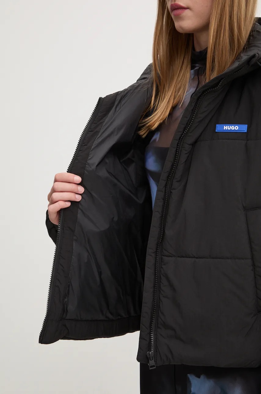 Куртка Hugo Blue жіноча колір чорний зимова oversize 50531870 