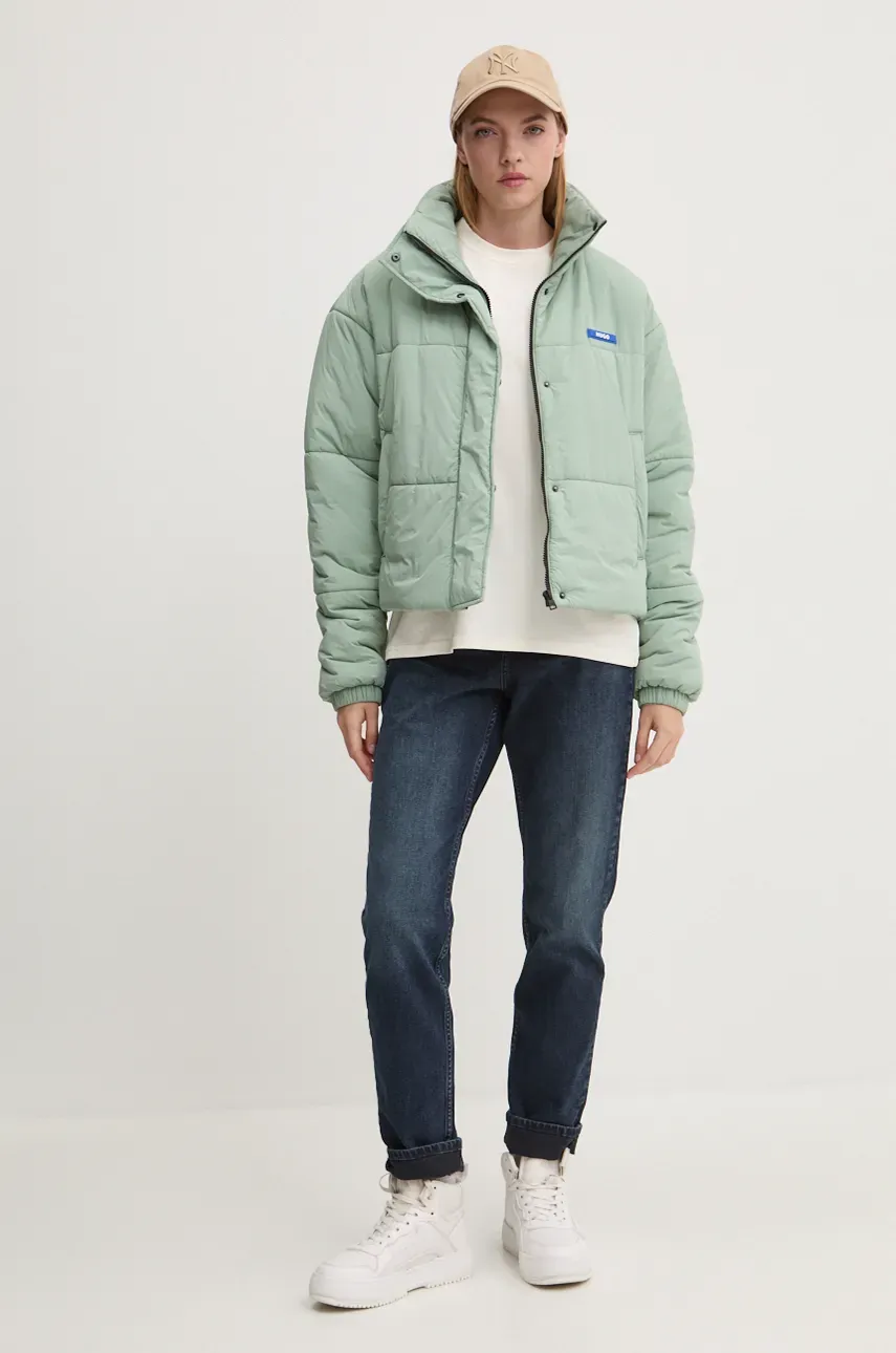 Куртка Hugo Blue женская цвет зелёный зимняя oversize 50531891 Куртка Hugo Blue женская цвет зелёный зимняя oversize 50531891