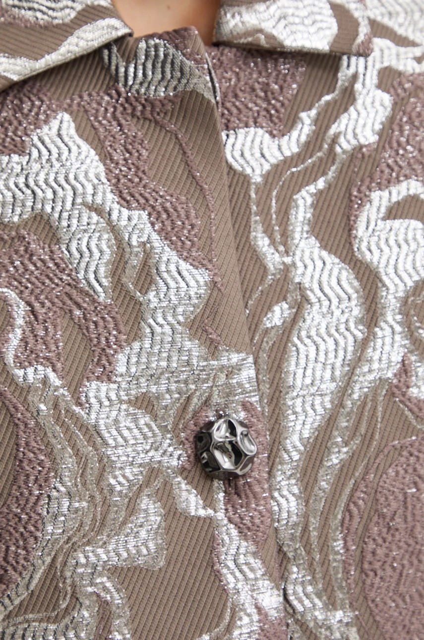 Σακάκι Stine Goya χρώμα: καφέ, J012-2269 φωτογραφία