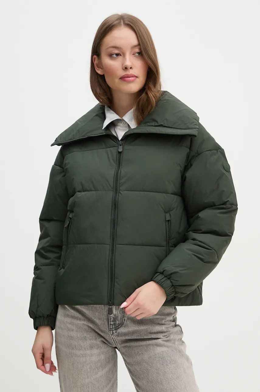 Save The Duck geaca HINA femei, culoarea verde, de iarna, oversize, D31318W.COFY19 Save The Duck geaca HINA femei, culoarea verde, de iarna, oversize, D31318W.COFY19