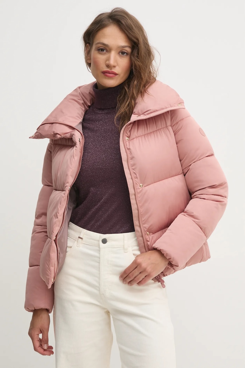 Save The Duck geaca FELICITY femei, culoarea roz, de iarna, D31815W.EDEL19