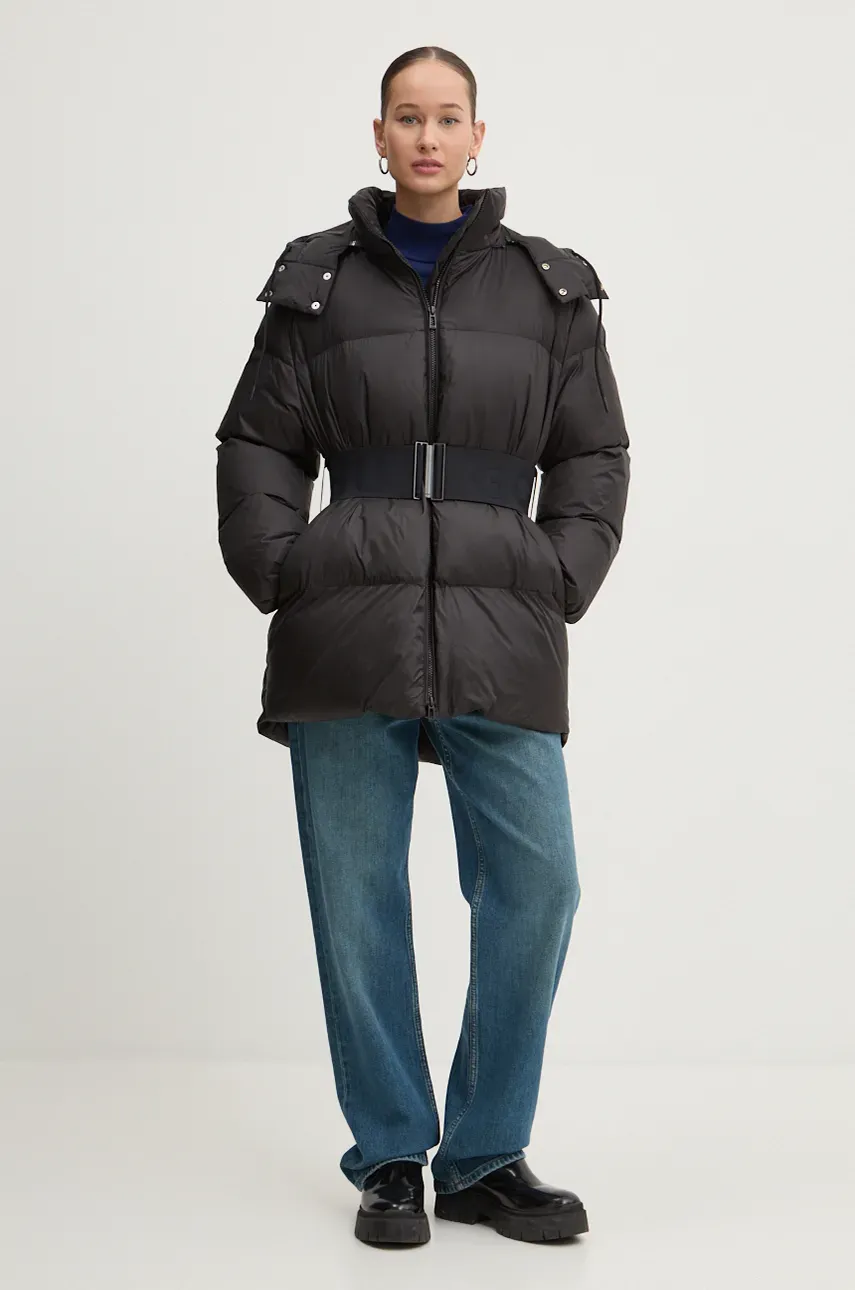Куртка HUGO женская цвет чёрный зимняя oversize 50521360 Куртка HUGO женская цвет чёрный зимняя oversize 50521360