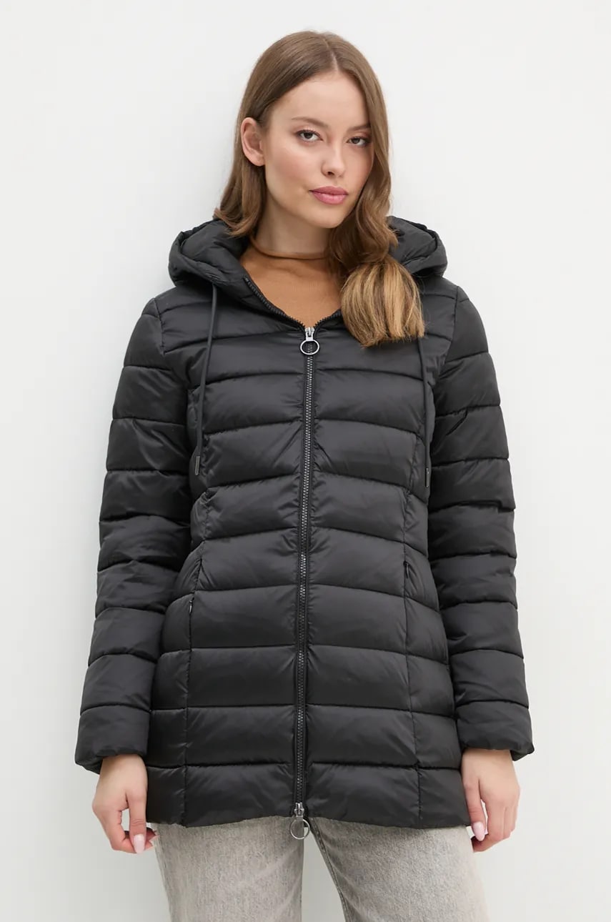 Sisley geaca femei, culoarea negru, de iarna, 2E3XLN044 Sisley geaca femei, culoarea negru, de iarna, 2E3XLN044