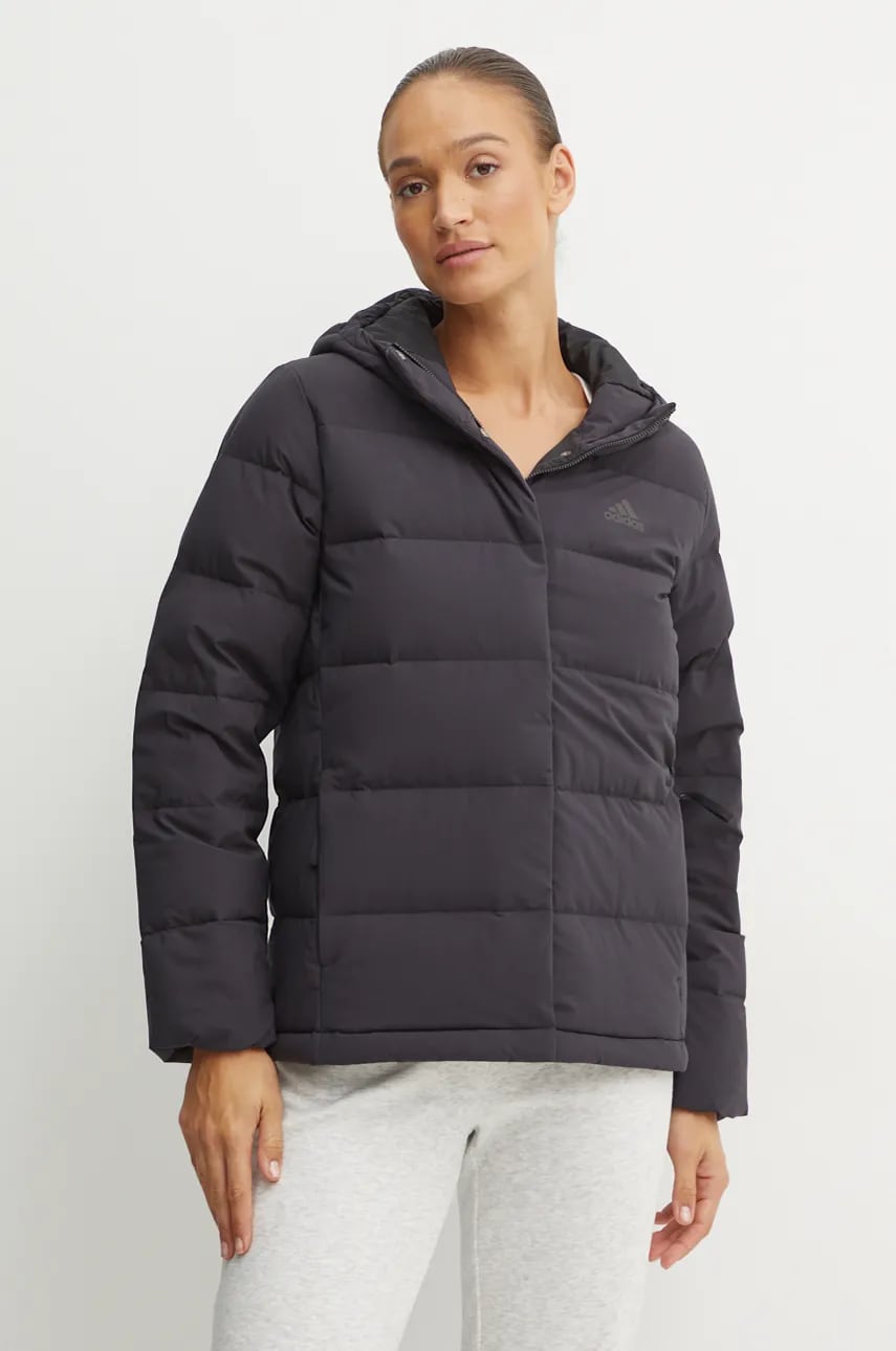 

Пухено яке adidas Helionic в черно преходен модел HN5641, Черен