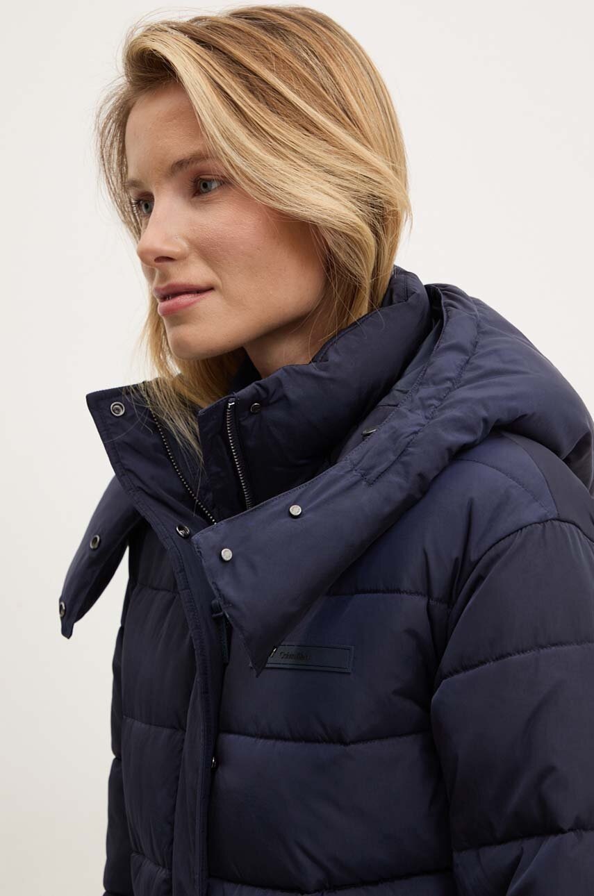 Куртка Calvin Klein жіночий колір синій зимова K20K207739 