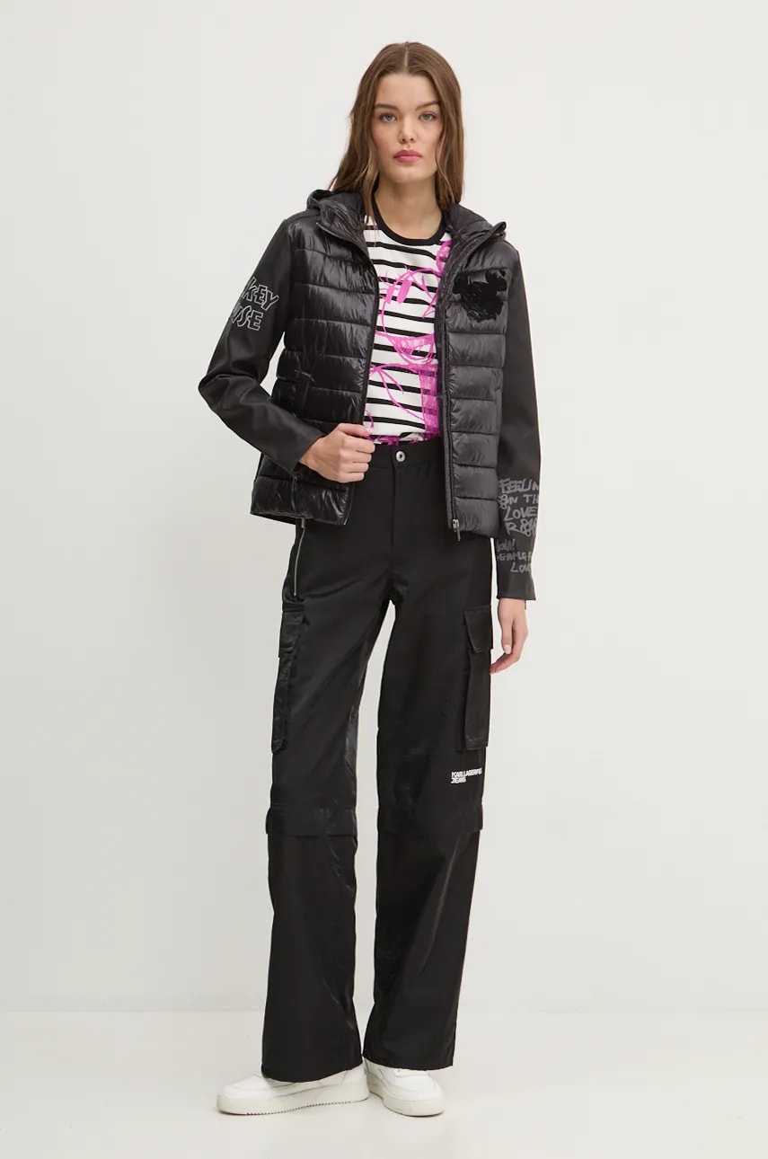 Куртка Desigual MICKEY MOUSE женская цвет чёрный переходная 24WWEWBL Куртка Desigual MICKEY MOUSE женская цвет чёрный переходная 24WWEWBL