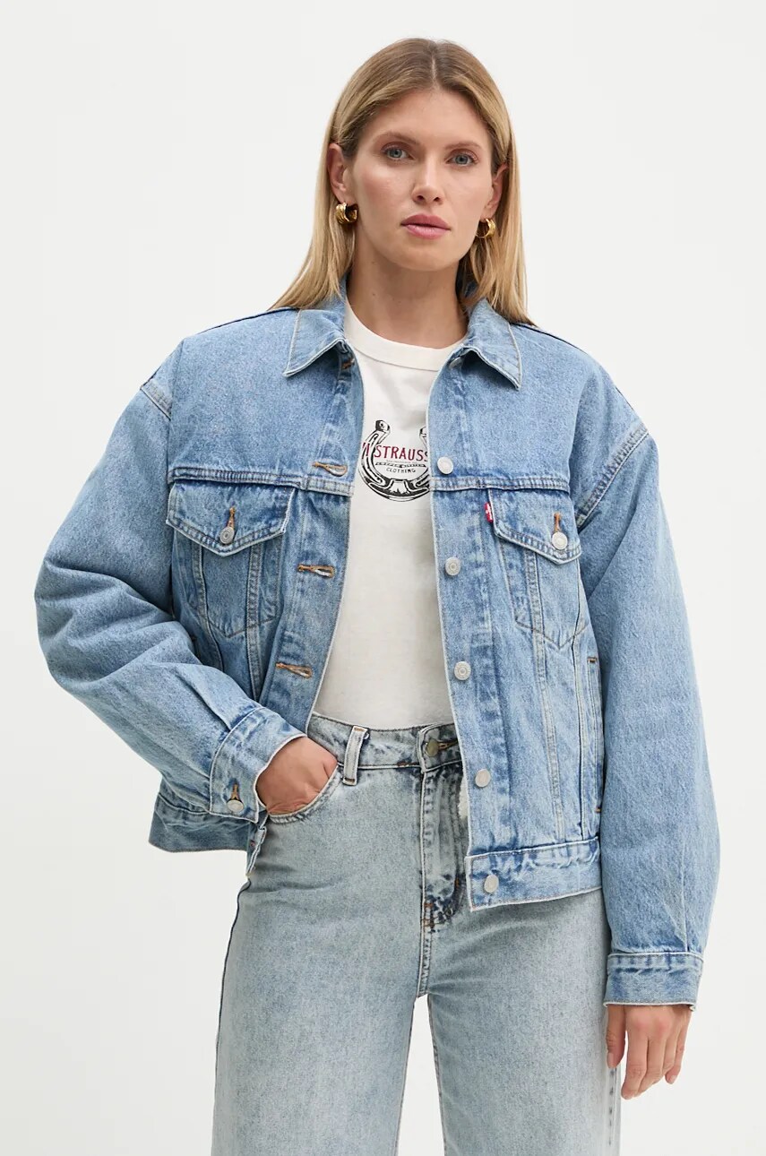 Levi\'s geaca jeans femei, de tranzitie, oversize, A8747