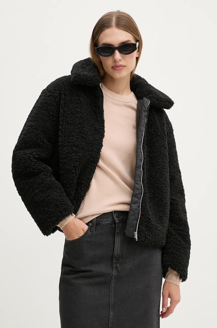 Levi's geaca femei, culoarea negru, de tranzitie, A8814