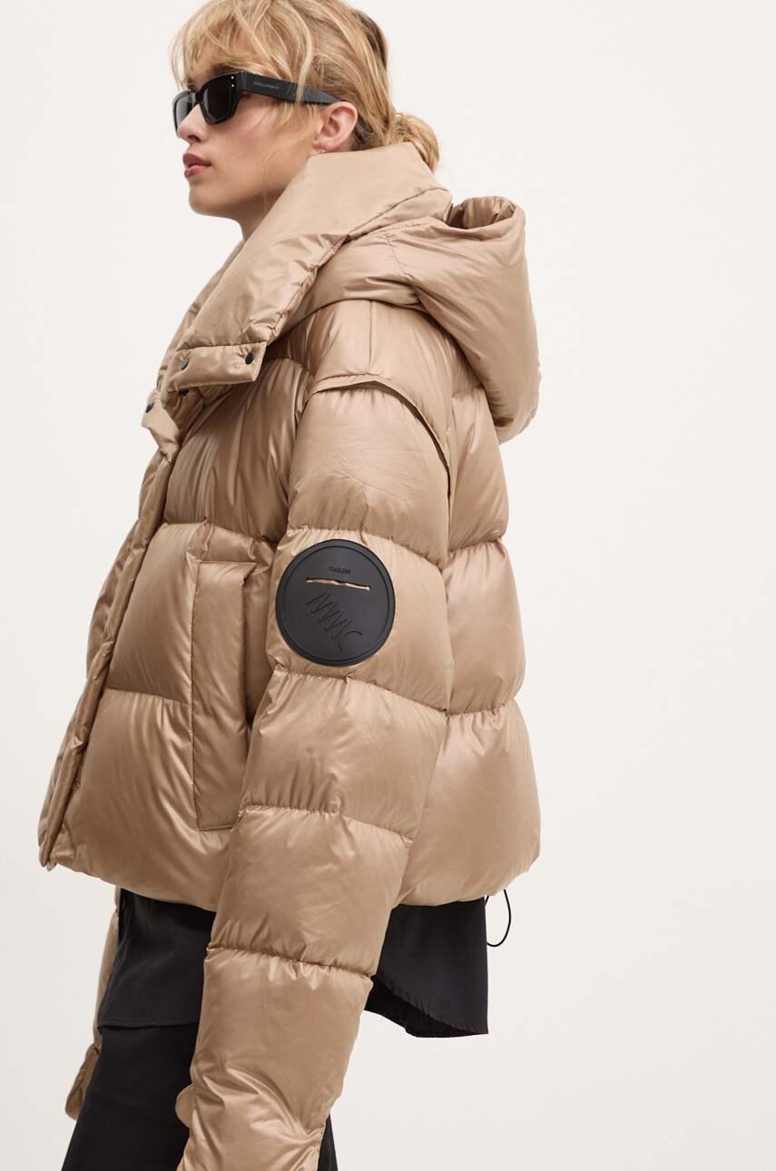 MMC STUDIO geacă de puf RAFO femei, culoarea bej, de iarnă