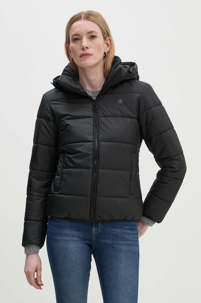 Куртка G-Star Raw жіноча колір чорний перехідна D25193-B958 