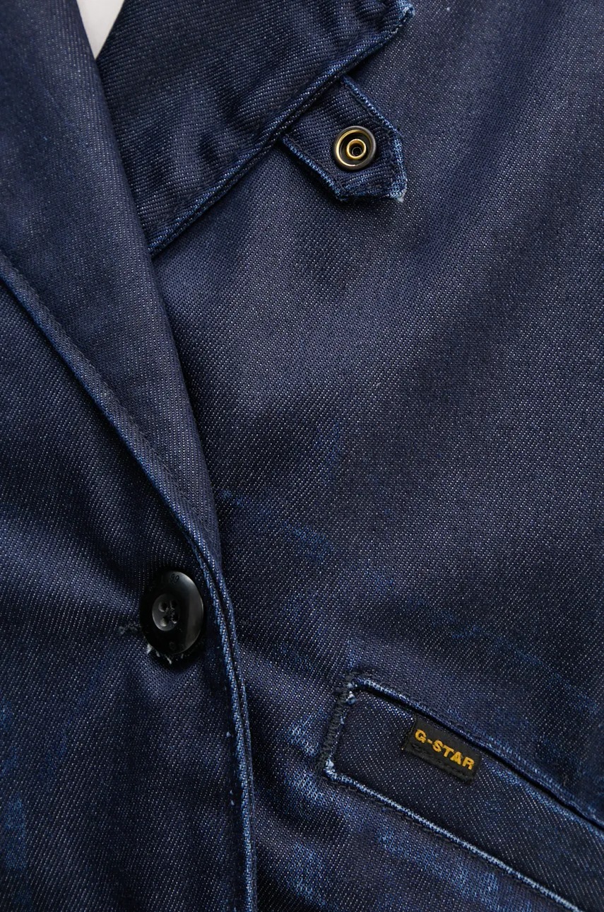 Τζιν μπουφάν G-Star χρώμα: ναυτικό μπλε, D25339-4639 φωτογραφία