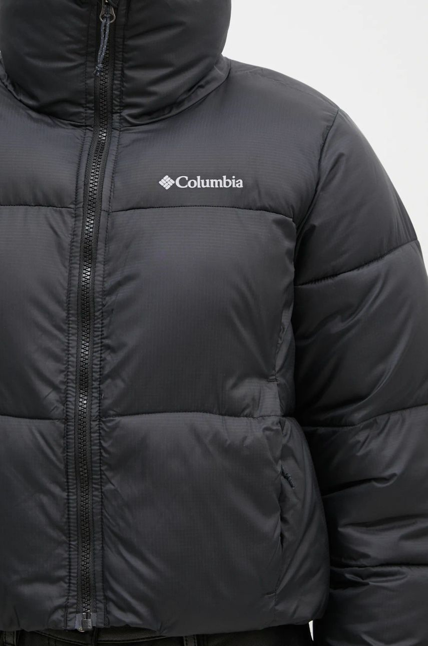 Bunda Columbia Puffect Colorblock dámská, černá barva, zimní, 2088501