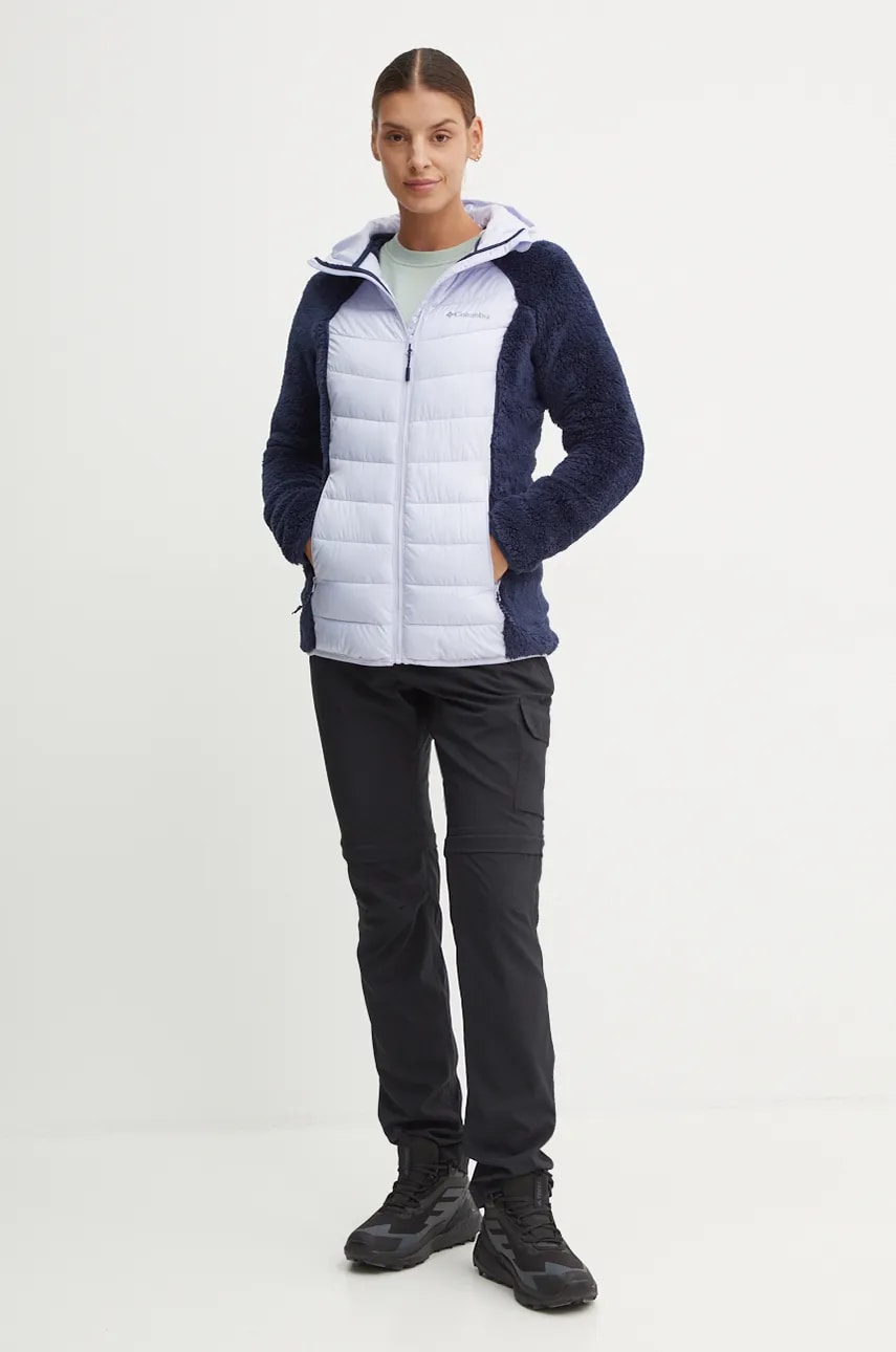 Спортивная куртка Columbia Powder Lite Sherpa Hybrid цвет фиолетовый 2089521 Спортивная куртка Columbia Powder Lite Sherpa Hybrid цвет фиолетовый 2089521