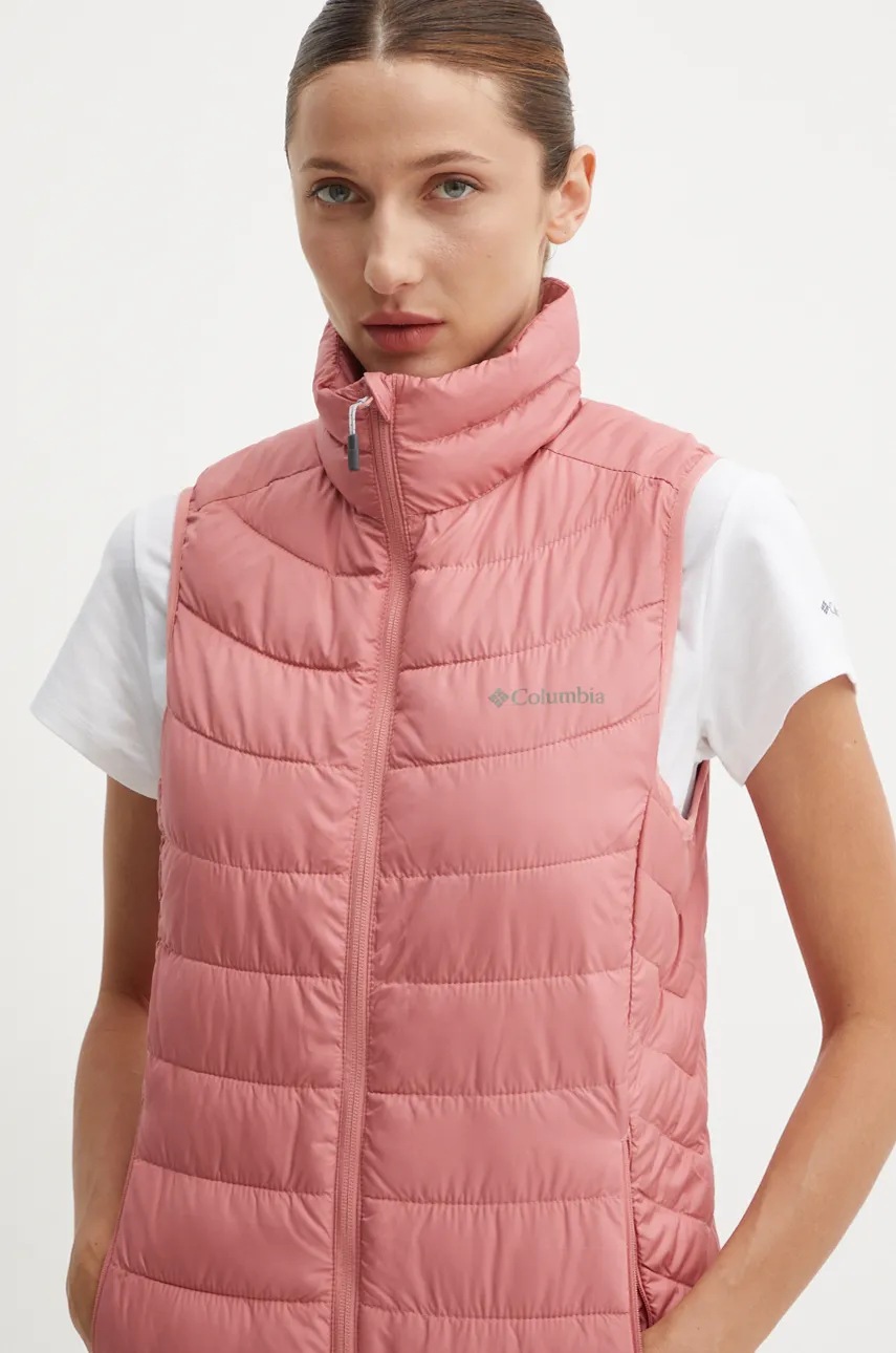 Αθλητικό γιλέκο Columbia Powder Lite II χρώμα: ροζ, 2089561 φωτογραφία