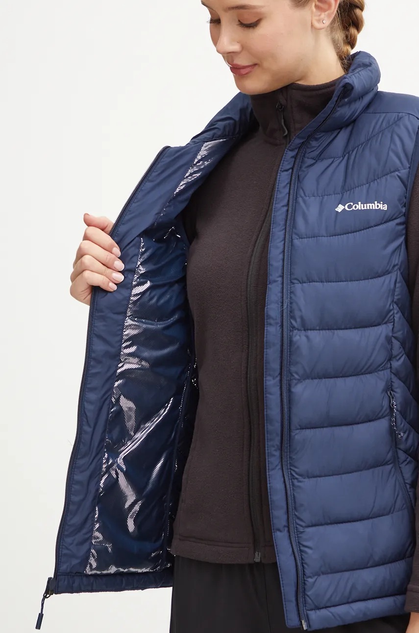 Αθλητικό γιλέκο Columbia Powder Lite II χρώμα: ναυτικό μπλε, 2089561 φωτογραφία