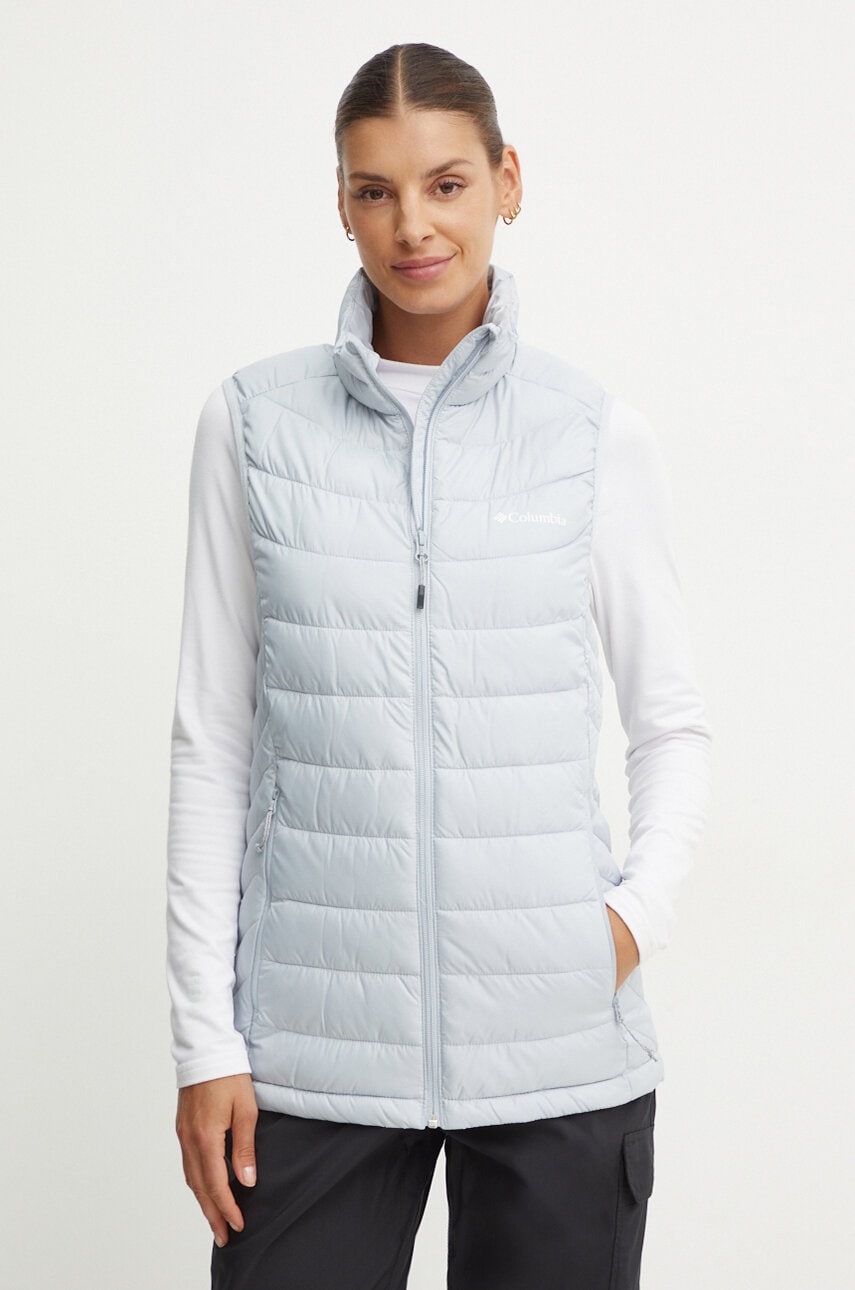 Columbia vesta sport Powder Lite II culoarea gri, de tranzitie, 2089561 Columbia vesta sport Powder Lite II culoarea gri, de tranzitie, 2089561