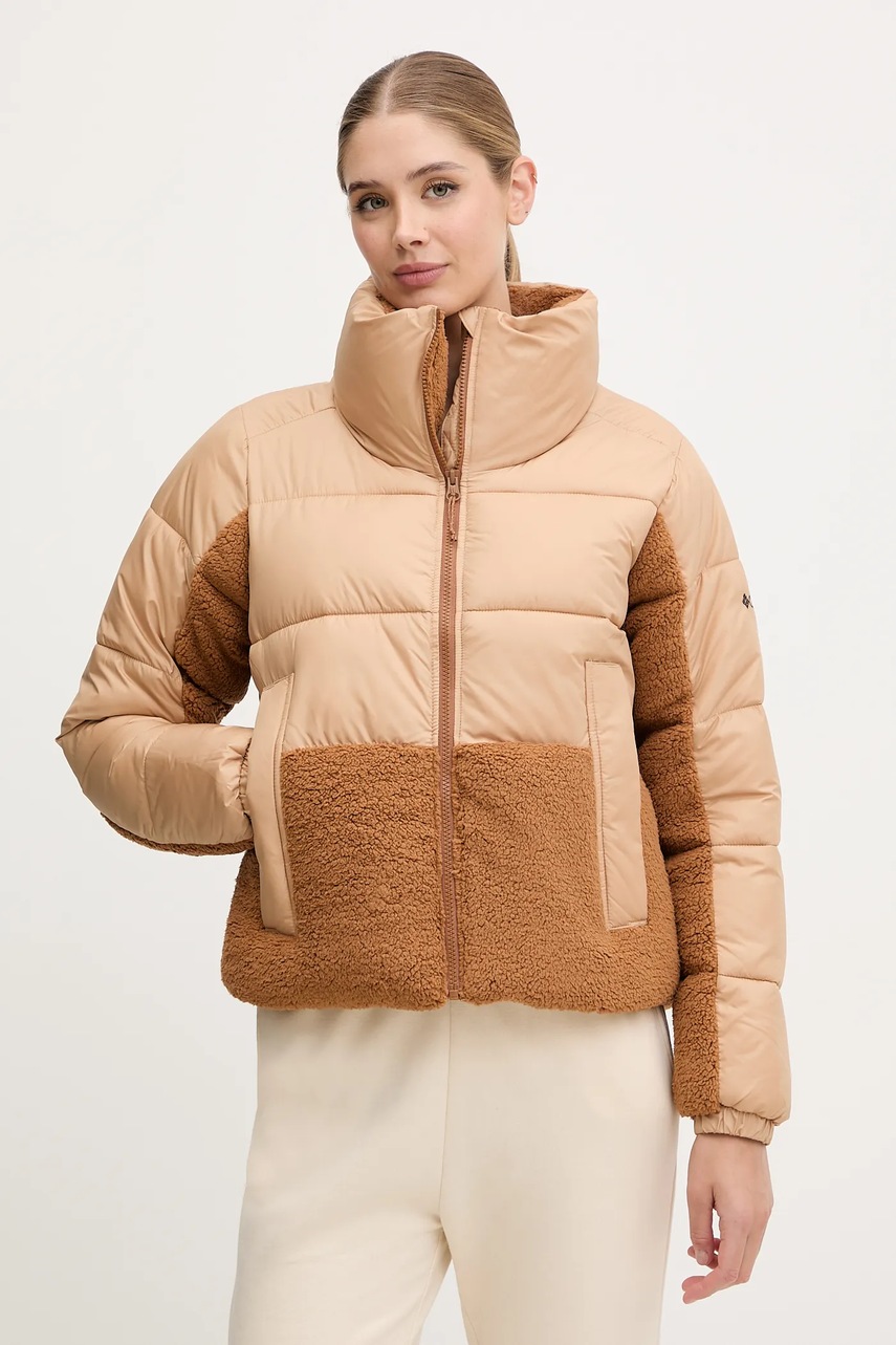 Levně Bunda Columbia Leadbetter Point hnědá barva, zimní, 2085602