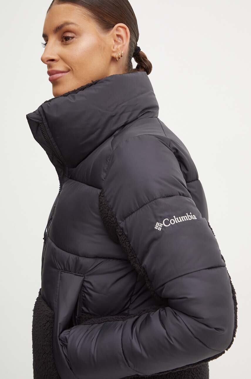 Columbia geaca Leadbetter Point femei, culoarea negru, de iarna, 2085602