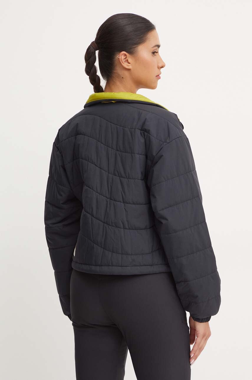 Columbia rövid kabát Wallowa Insulated női, fekete, átmeneti, oversize, 2090751 termék 2. képe