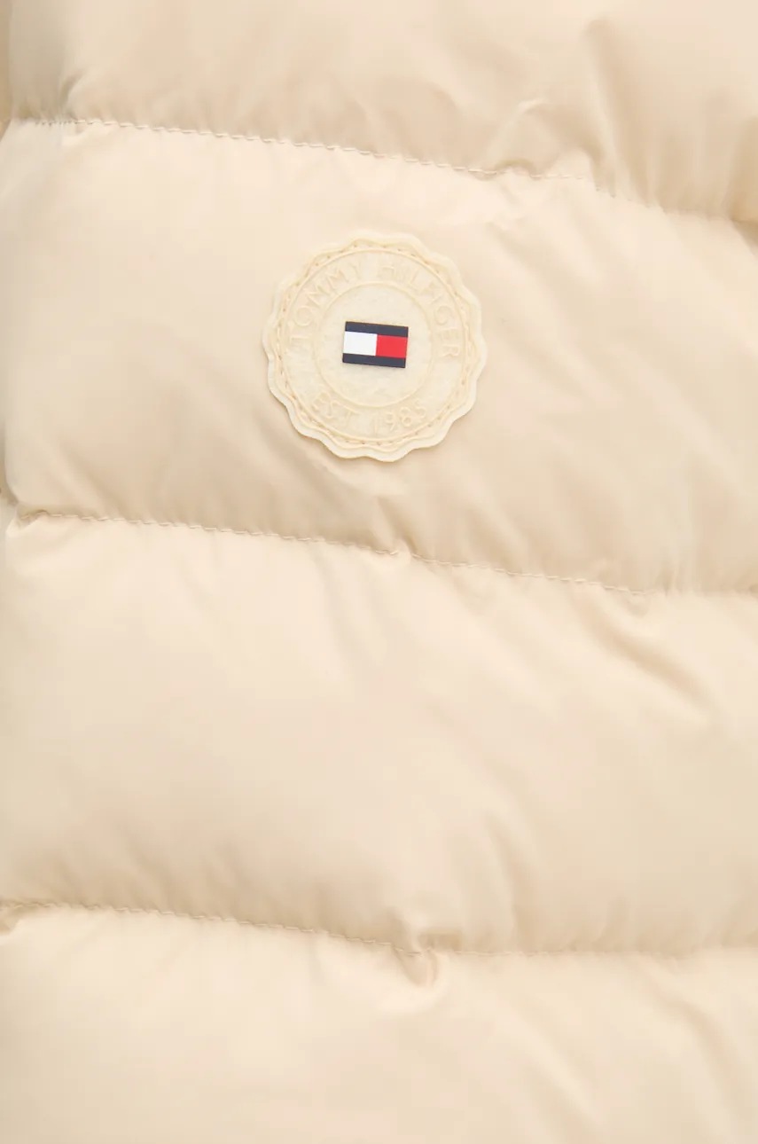 Пухова куртка Tommy Hilfiger жіноча колір бежевий зимова WW0WW42742 