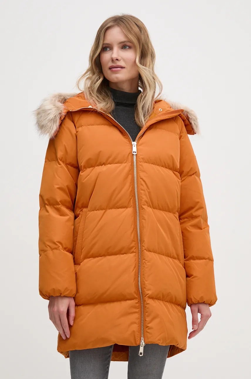 

Пухено яке Tommy Hilfiger в оранжево зимен модел WW0WW42743, Оранжев
