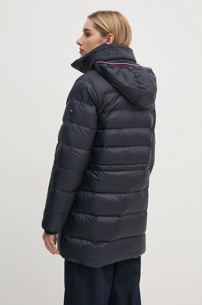Пухова куртка Tommy Hilfiger жіноча колір синій зимова WW0WW43119 