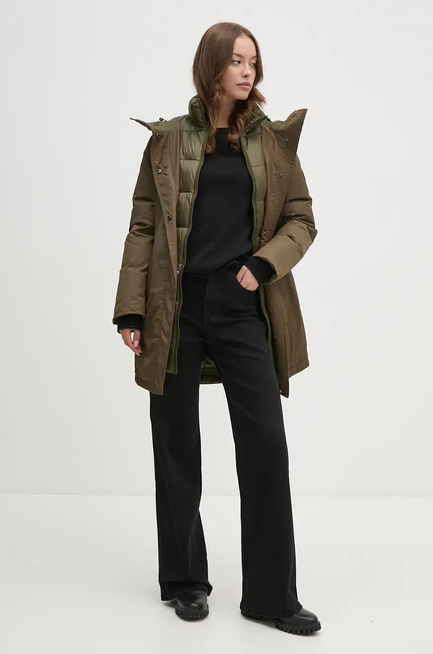 Куртка Tommy Hilfiger женская цвет зелёный зимняя WW0WW43121 Куртка Tommy Hilfiger женская цвет зелёный зимняя WW0WW43121