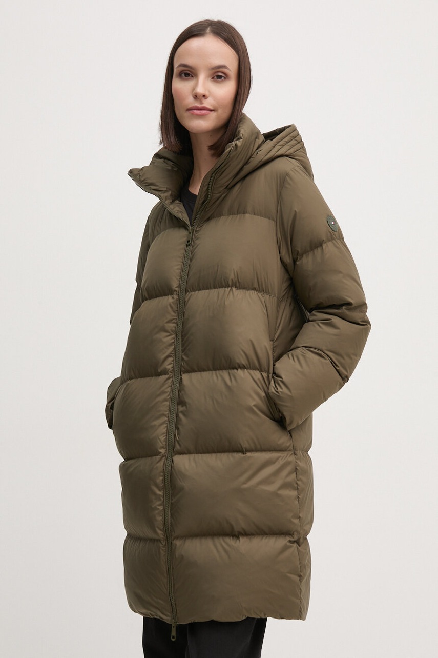 

Пухено яке Tommy Hilfiger в зелено зимен модел WW0WW43583, Зелен