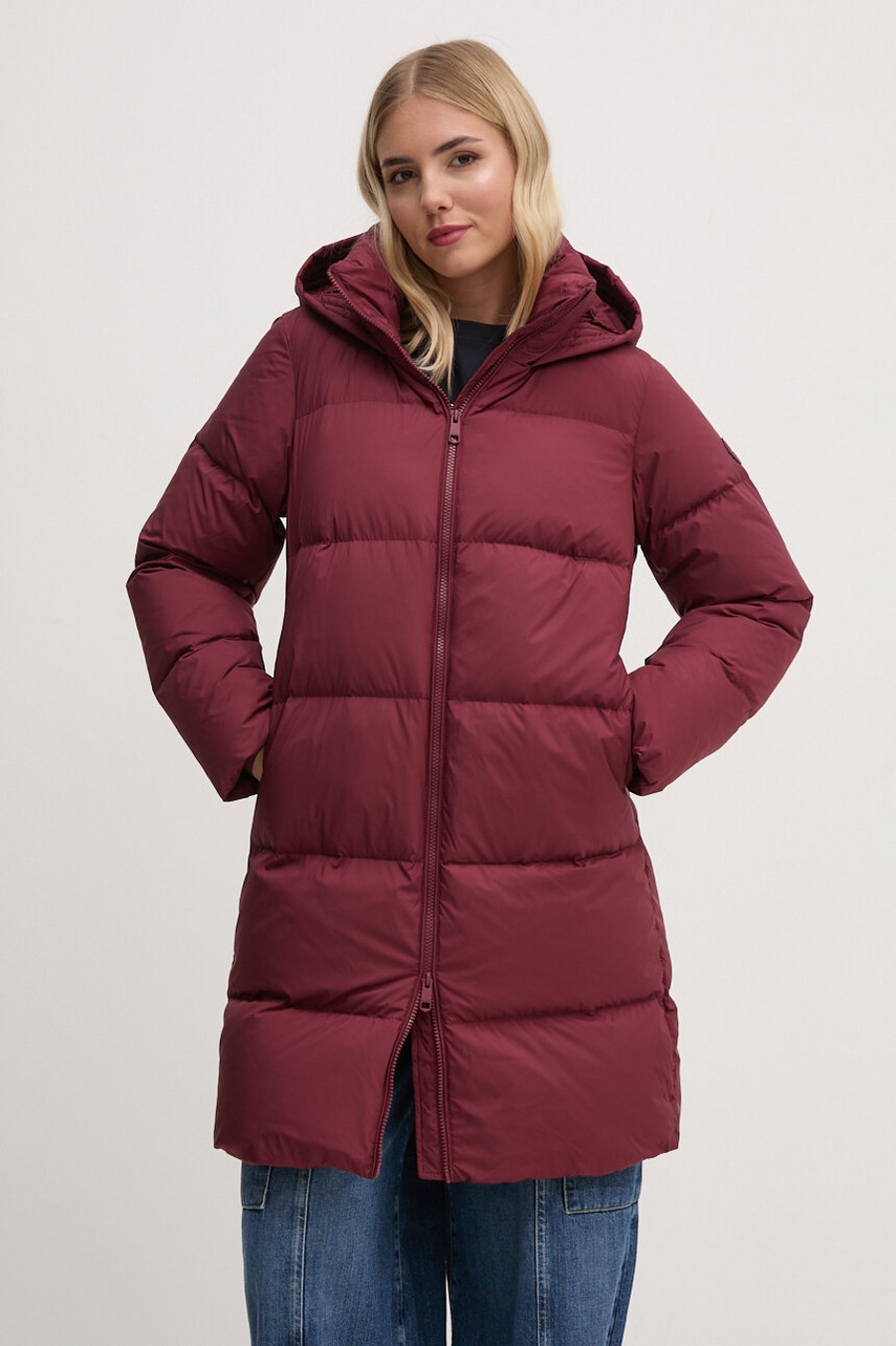 

Пухено яке Tommy Hilfiger в бордо зимен модел WW0WW43583