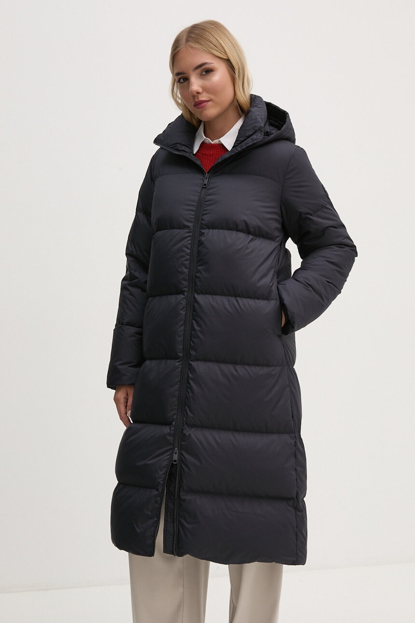 

Пухено яке Tommy Hilfiger в тъмносиньо зимен модел WW0WW43784, Тъмносин