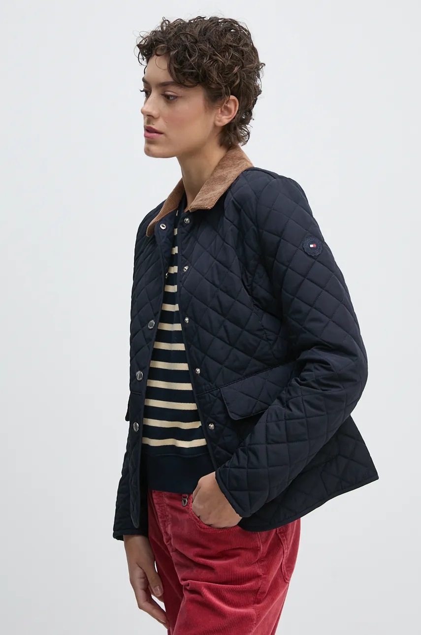 

Яке Tommy Hilfiger в тъмносиньо преходен модел WW0WW43127, Тъмносин