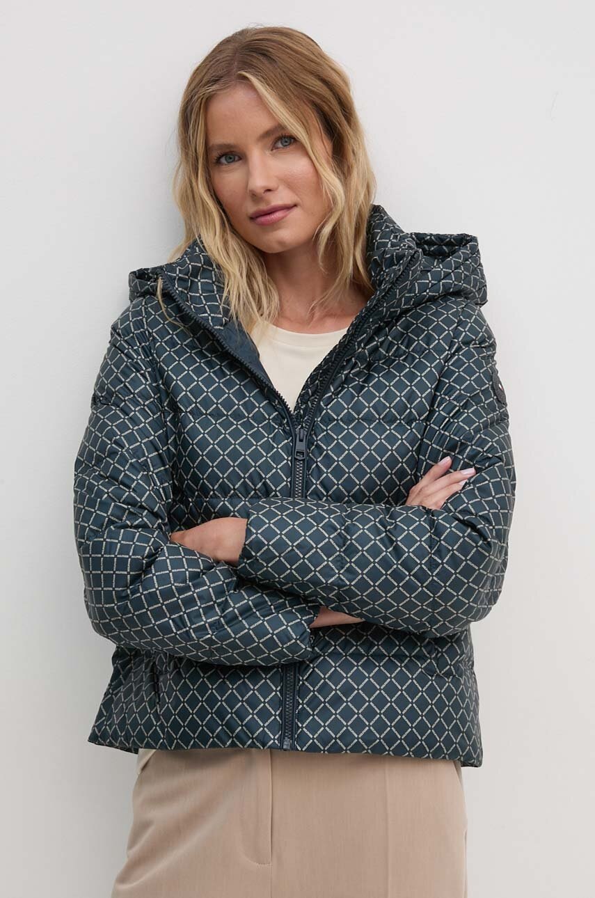 

Пухено яке Tommy Hilfiger в тъмносиньо зимен модел WW0WW43589, Тъмносин