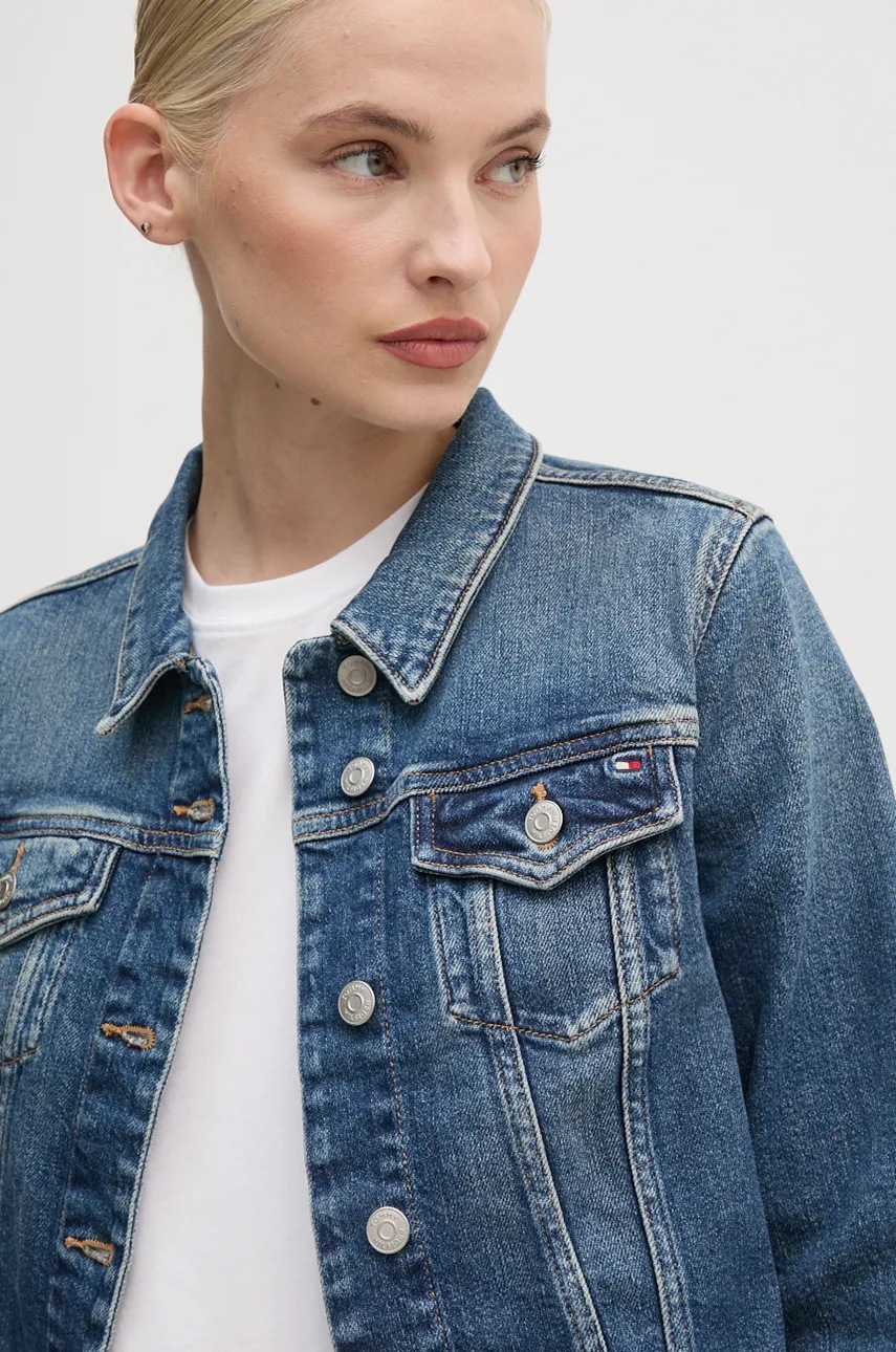 Джинсова куртка Tommy Hilfiger жіноча перехідна WW0WW44118 