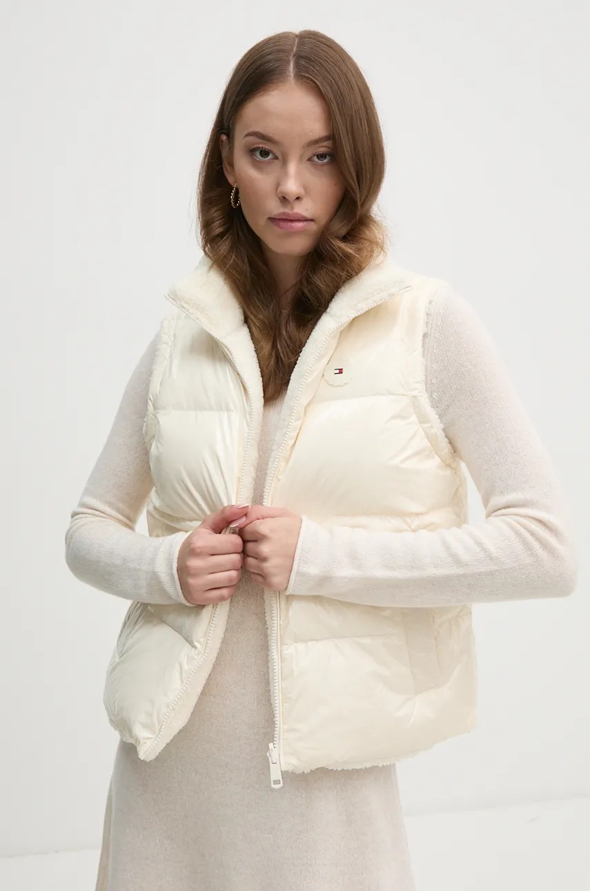 

Елек Tommy Hilfiger дамски в бежово зимен модел WW0WW43222, Бежов