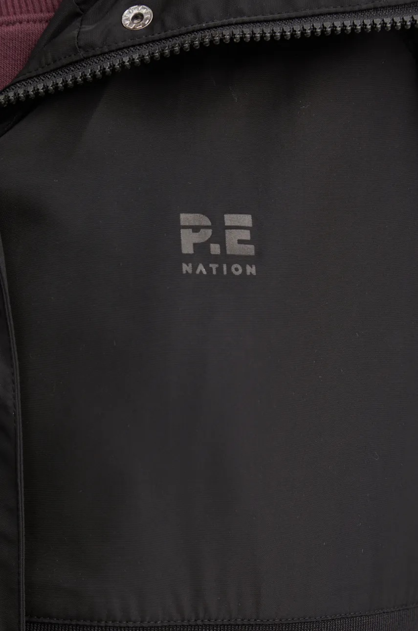 Παρκά P.E Nation Mid Length Man Down χρώμα: μαύρο, 243J256 φωτογραφία