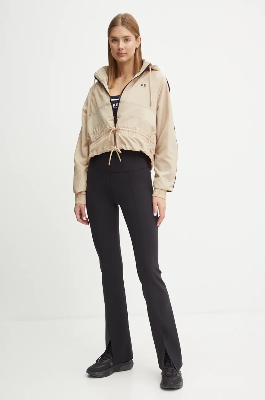 Куртка для тренировок P.E Nation Cropped Man Down цвет бежевый переходная oversize 243J341 Куртка для тренировок P.E Nation Cropped Man Down цвет бежевый переходная oversize 243J341