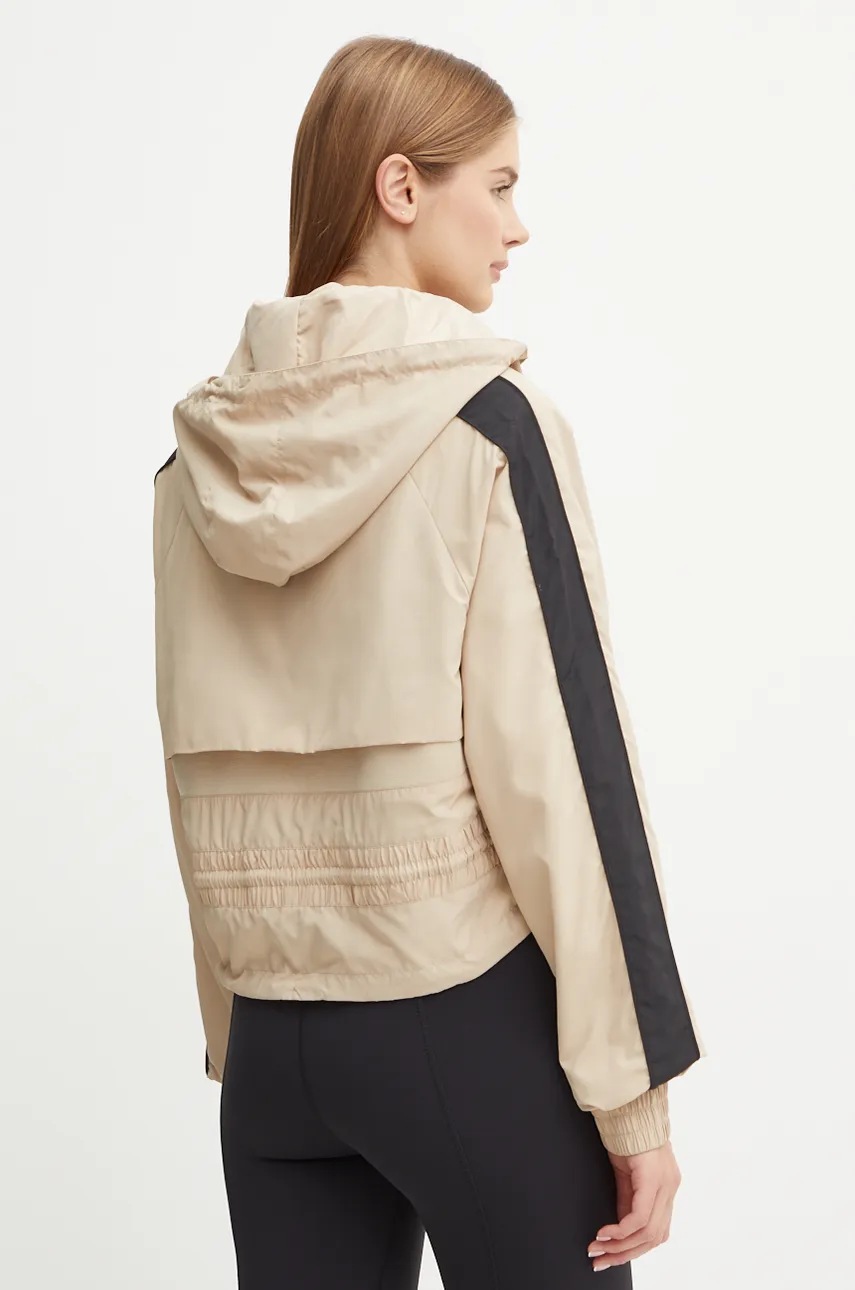 Σακάκι προπόνησης P.E Nation Cropped Man Down χρώμα: μπεζ, 243J341 φωτογραφία