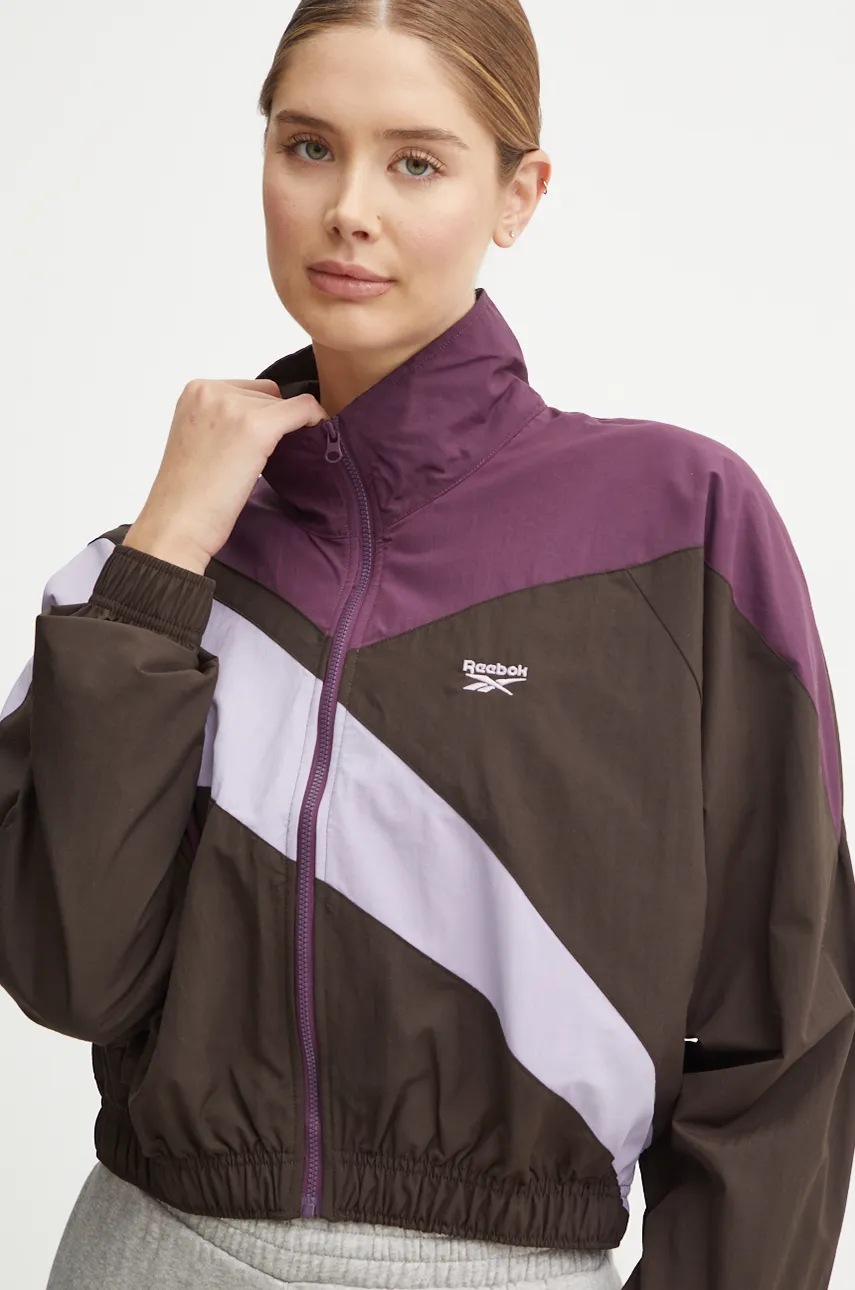 Μπουφάν Reebok Classic χρώμα: μοβ, 100206054 φωτογραφία