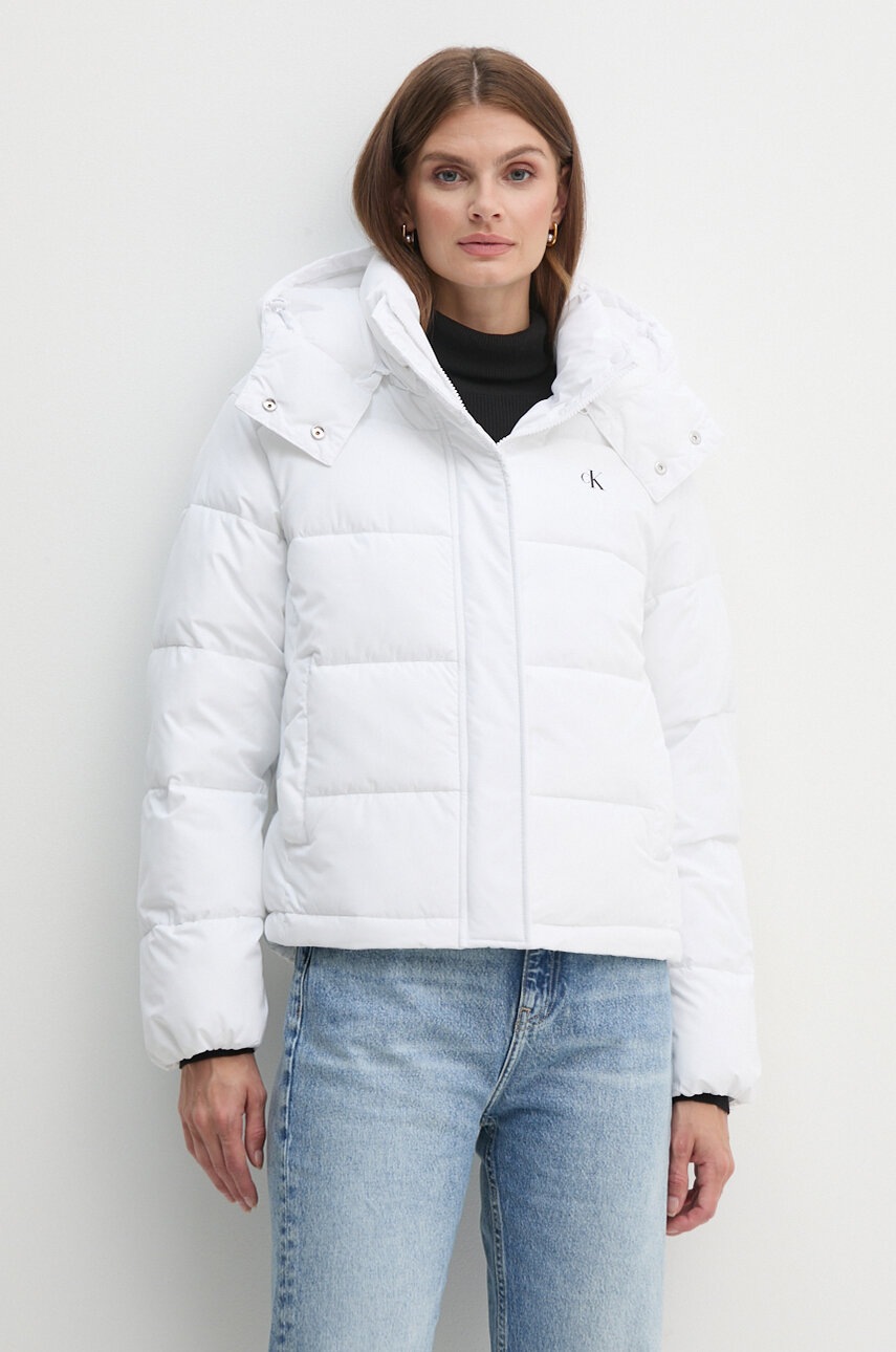 

Яке Calvin Klein Jeans в бяло зимен модел J20J224119, Бял