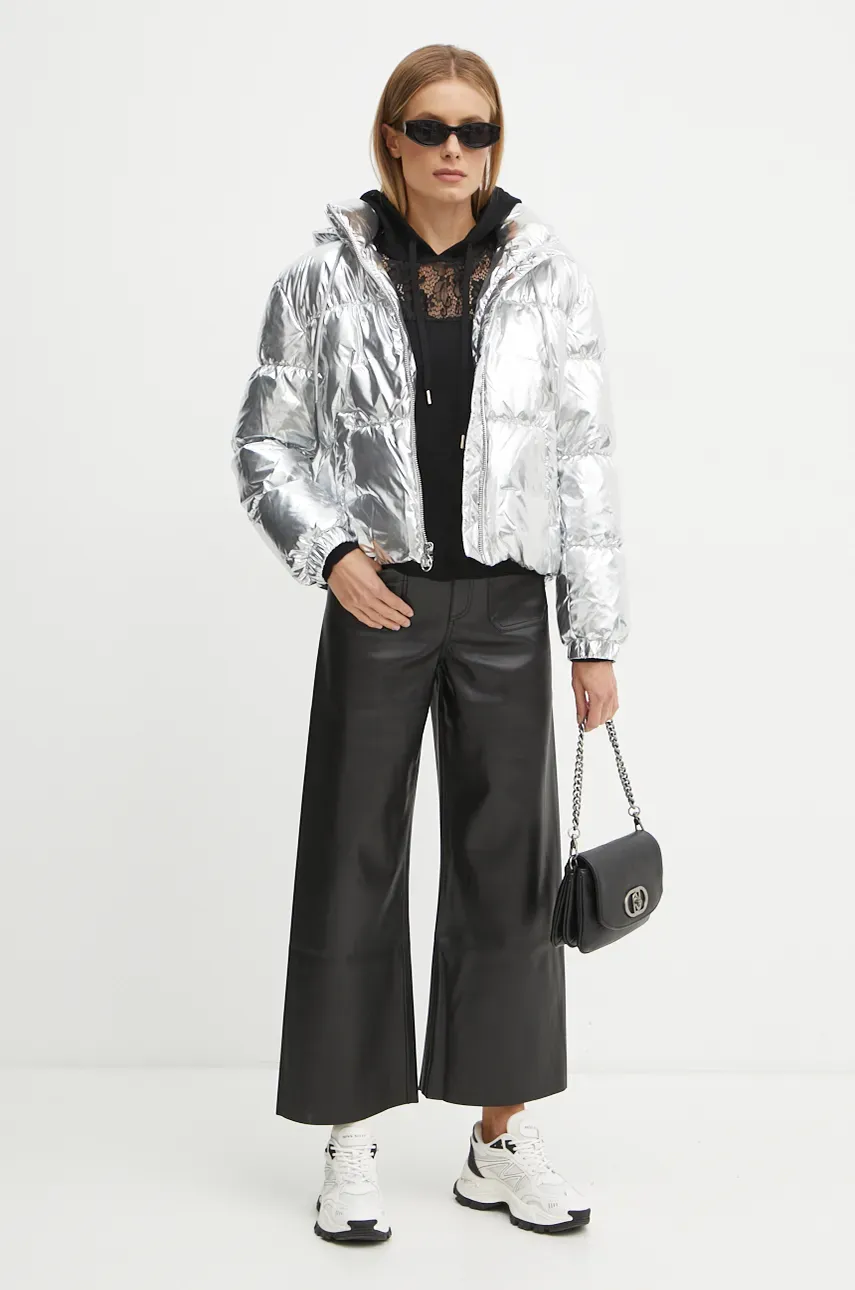 Куртка MICHAEL Michael Kors женская цвет серебрянный переходная oversize 77B6594M42 Куртка MICHAEL Michael Kors женская цвет серебрянный переходная oversize 77B6594M42