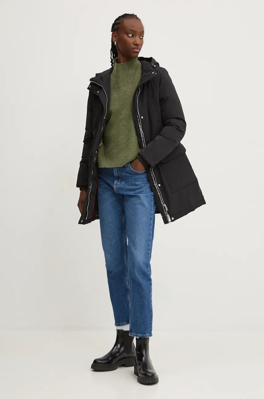 Куртка Tommy Jeans женская цвет чёрный зимняя DW0DW18866 Куртка Tommy Jeans женская цвет чёрный зимняя DW0DW18866