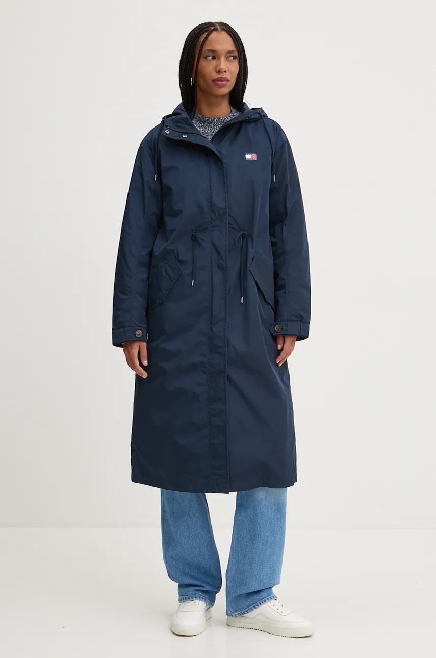 

Яке Tommy Jeans в тъмносиньо преходен модел DW0DW19693, Тъмносин