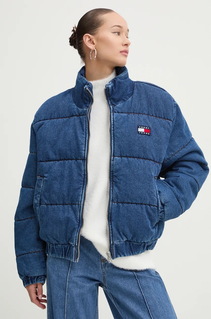 

Дънково яке Tommy Jeans в синьо зимен модел DW0DW19632, Син