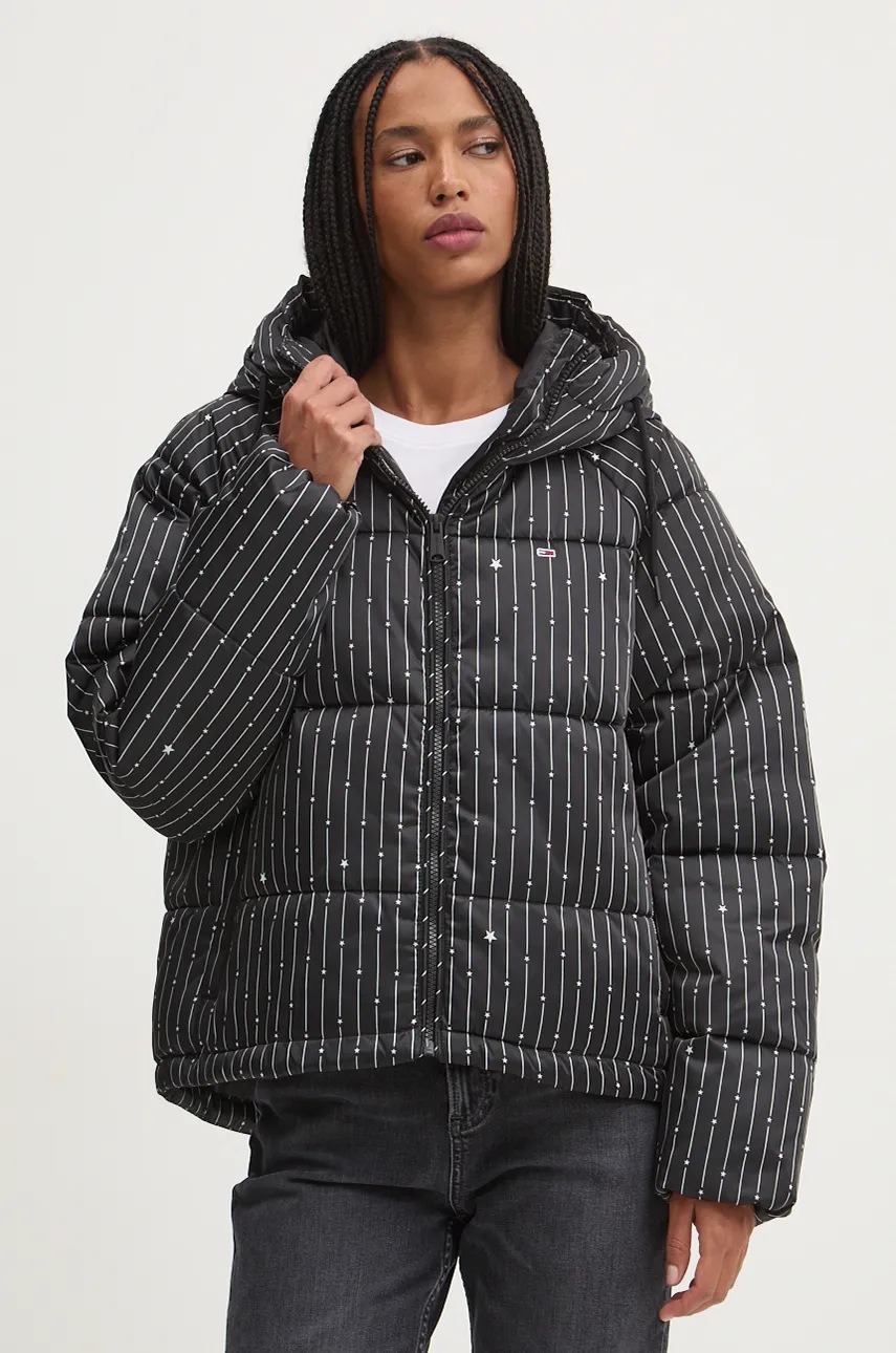 

Яке Tommy Jeans в черно зимен модел DW0DW19691, Черен