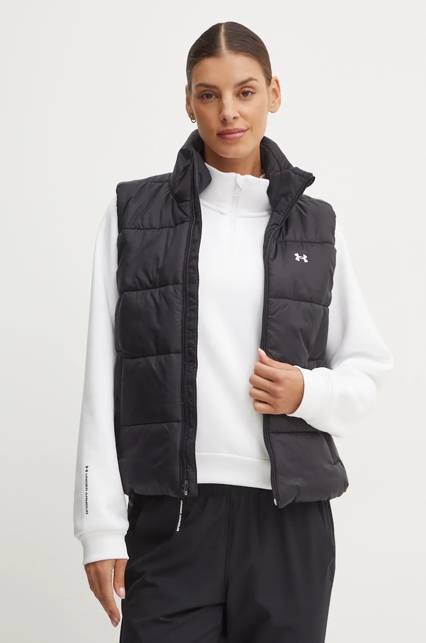 

Елек Under Armour INSULATE дамски в черно зимен модел 1389184, Черен
