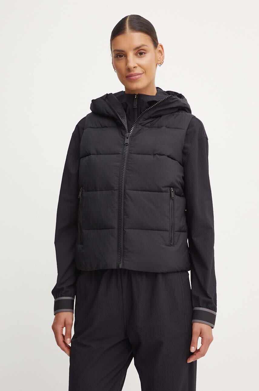 

Елек Calvin Klein Performance дамски в черно зимен модел 00GWF4O510, Черен