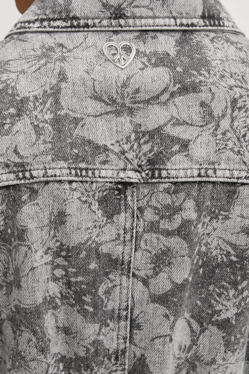 Μπουφάν Moschino Jeans χρώμα: γκρι, A0511 8722 φωτογραφία